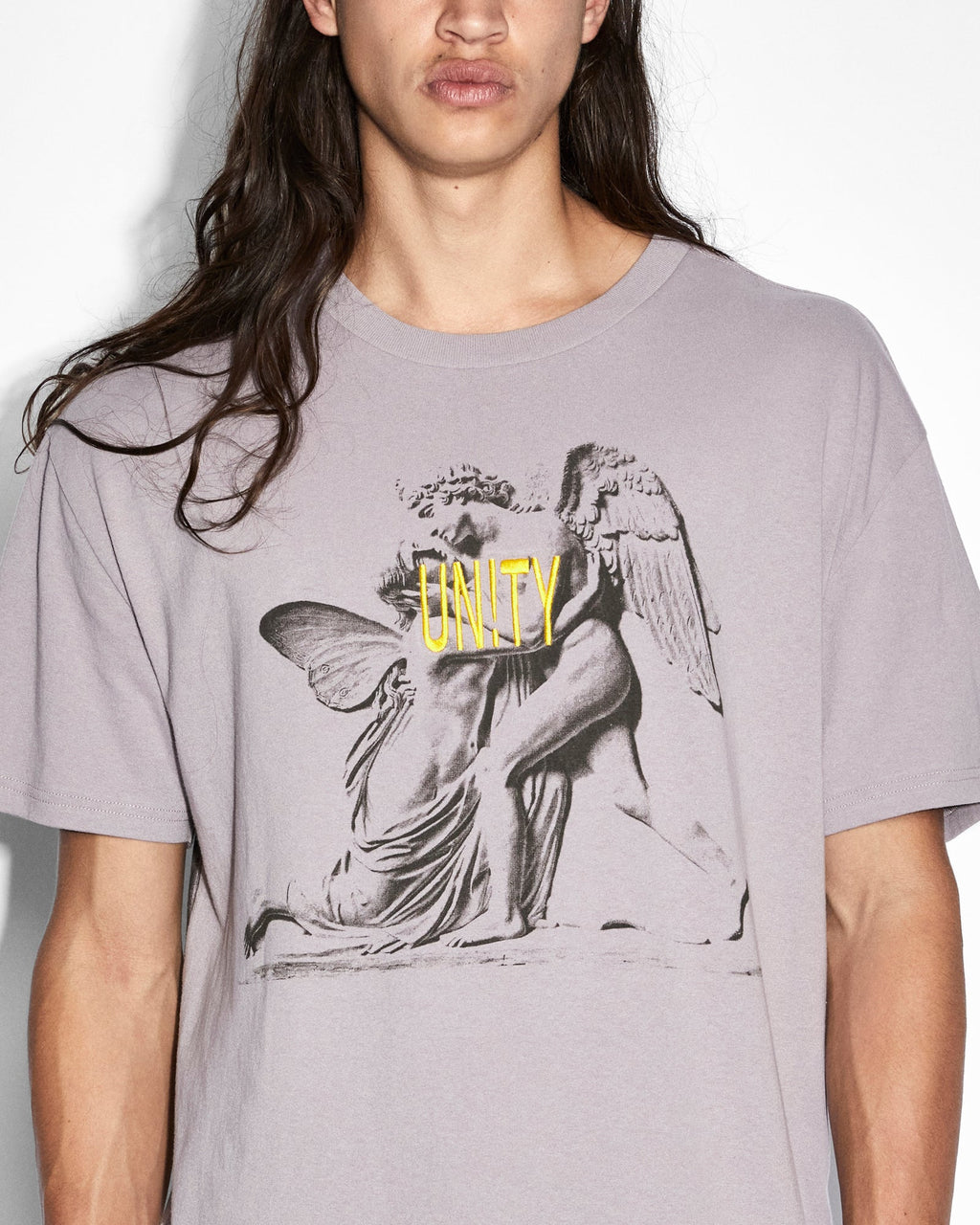 Mens Lovesik Biggie Ss Tee Silt Oversized Tees - Grey
