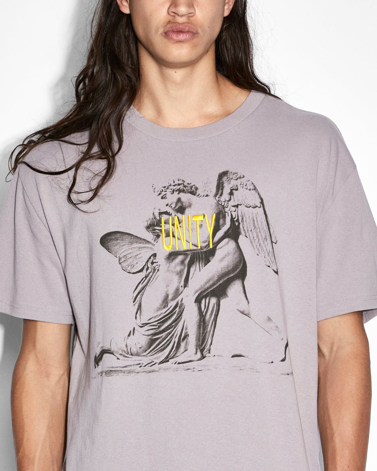 Mens Lovesik Biggie Ss Tee Silt Oversized Tees - Grey