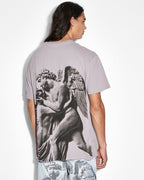 Mens Lovesik Biggie Ss Tee Silt Oversized Tees - Grey
