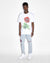 MENS  PIXEL BIGGIE SS TEE TRU WHITE OVERSIZED TEES