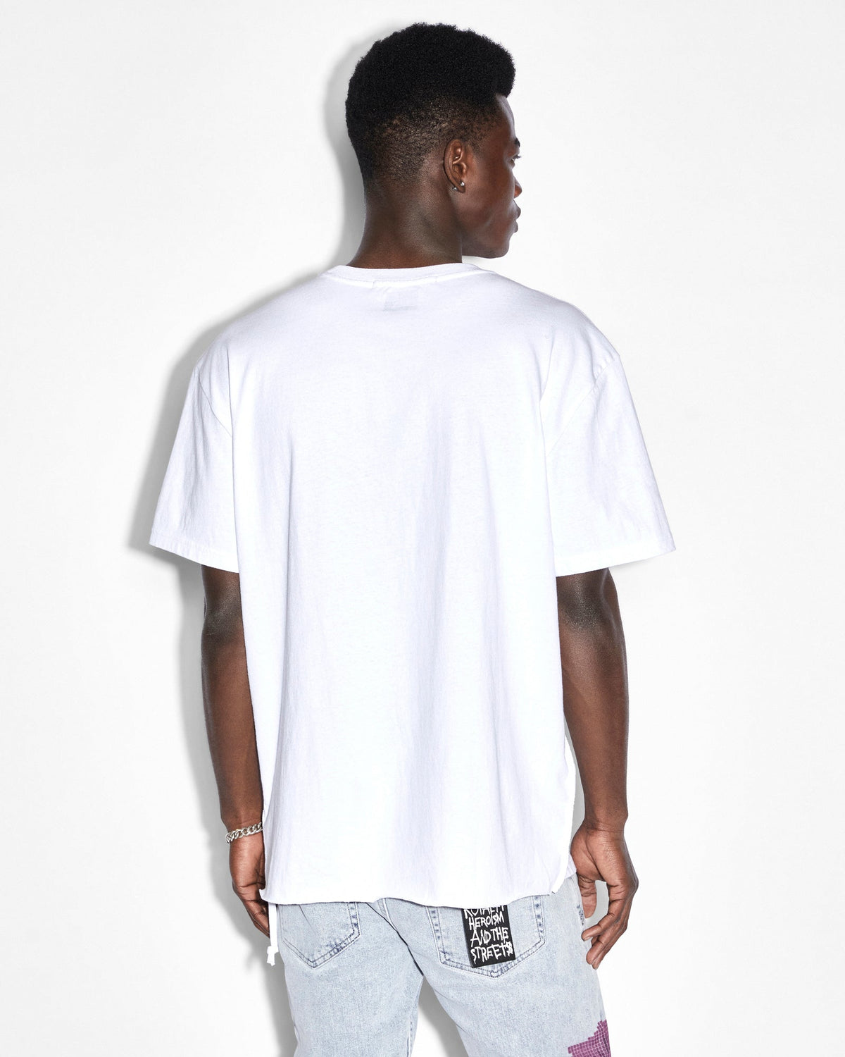 MENS PIXEL BIGGIE SS TEE TRU WHITE TEES