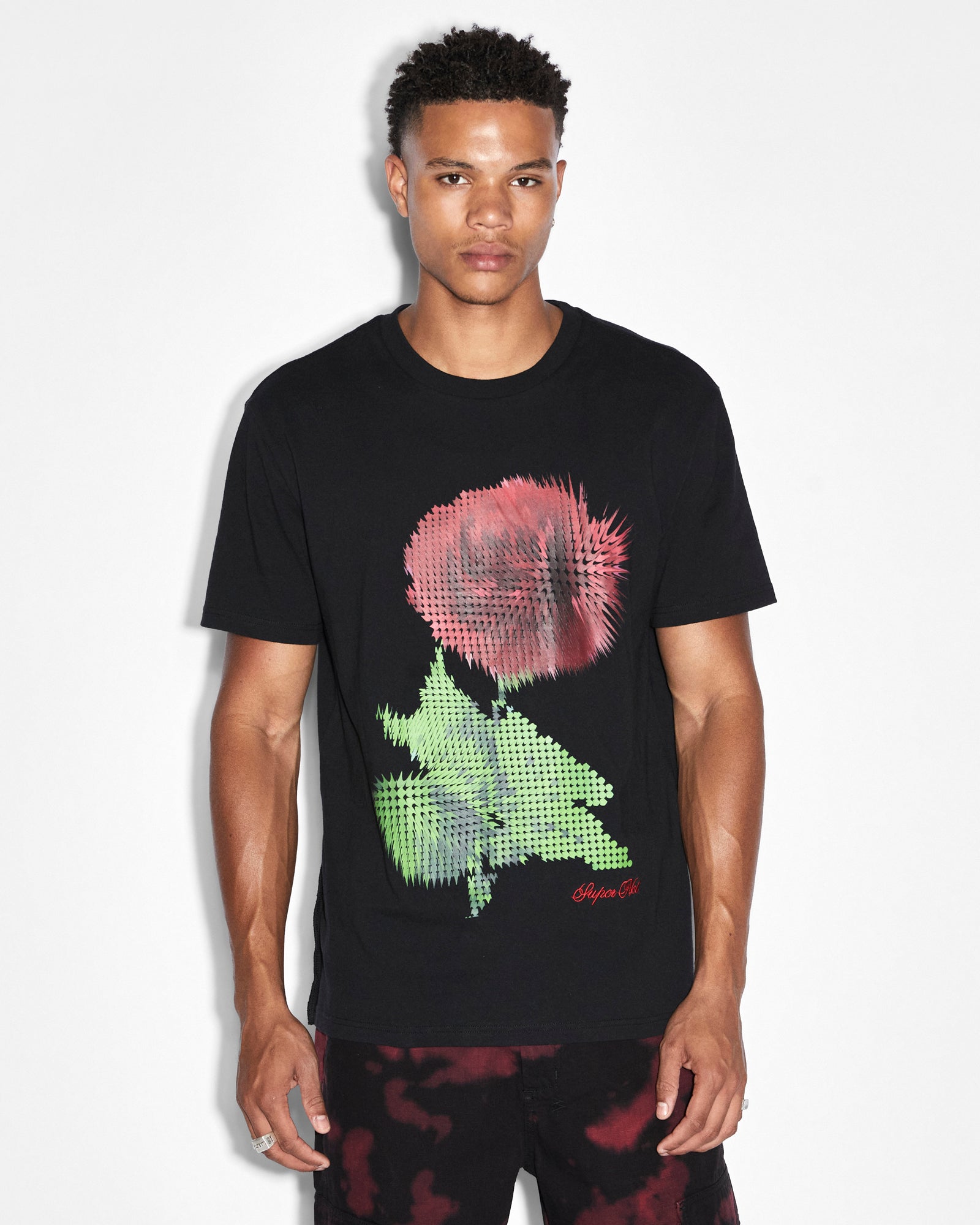 MENS PIXEL KASH SS TEE JET BLACK REGULAR TEES