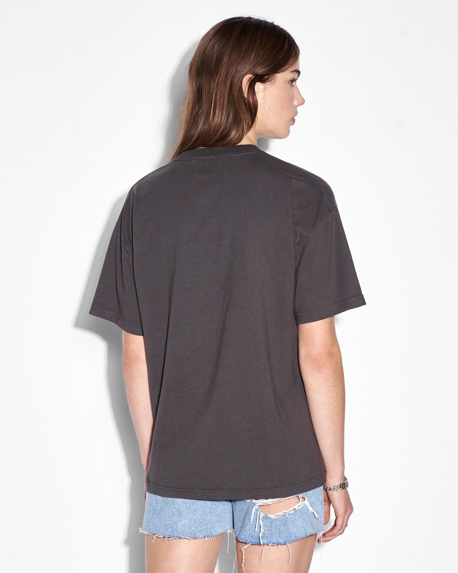 SPRAYED OH G SS TEE CHARCOAL