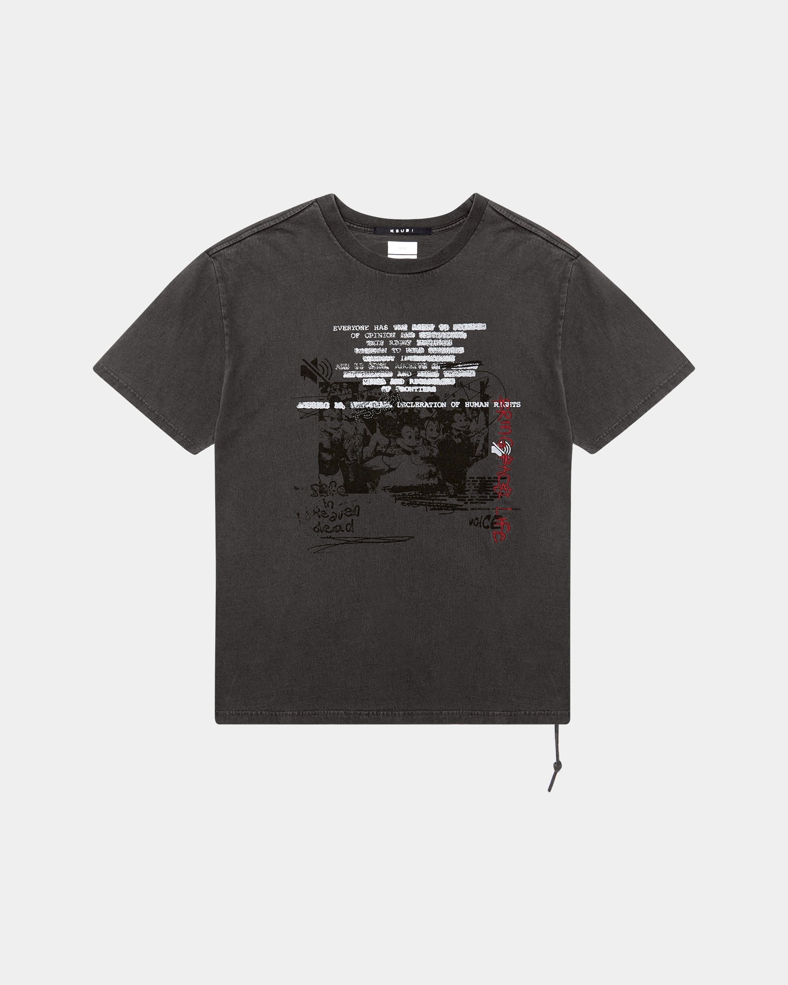 SILENCED BIGGIE SS TEE FADED BLACK