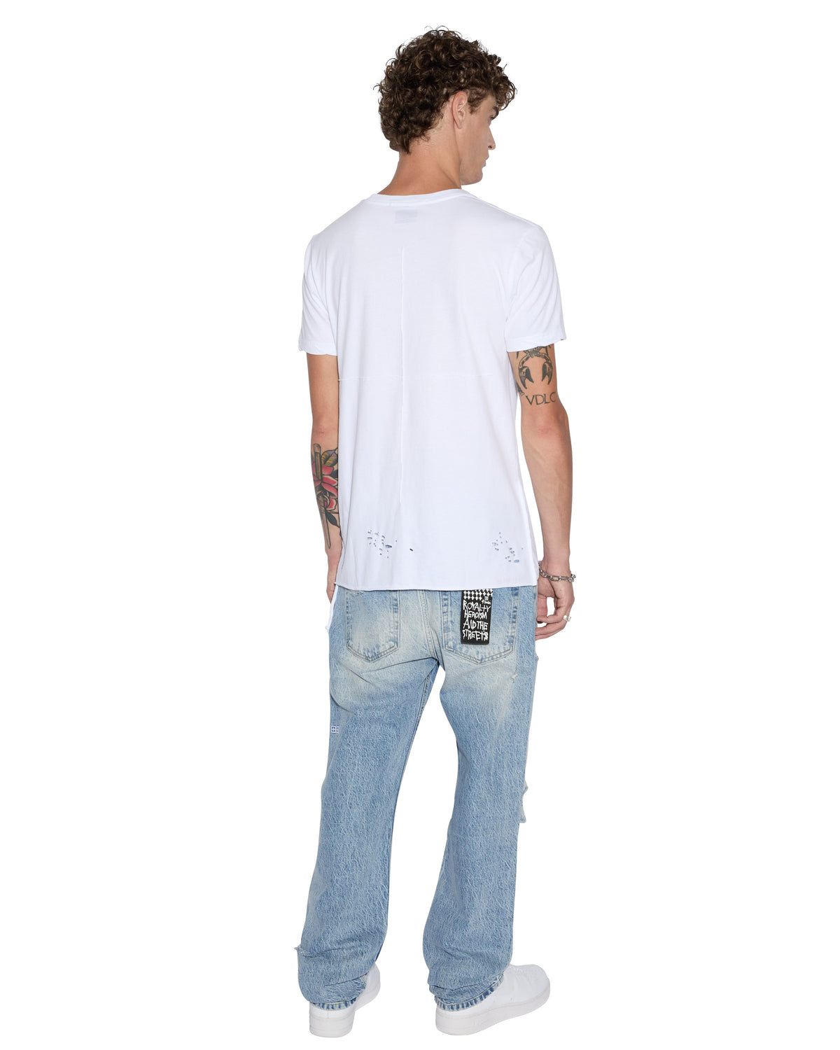 MENS SIOUX SS TEE VINTAGE WHITE TEES