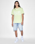 Mens Ticket Kash Ss Tee Acid Regular Tees - Green