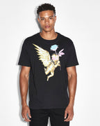 Mens Token Kash Ss Tee Jet Black Regular Tees - Black