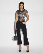 WOMENS SOHO CROP STEALTH DENIM JEANS