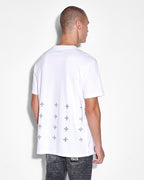 MENS WHITENOISE KASH SS TEE SPACE WHITE TEES