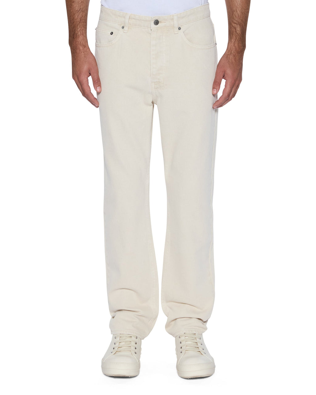 MENS HAZLOW ECRU DENIM JEANS