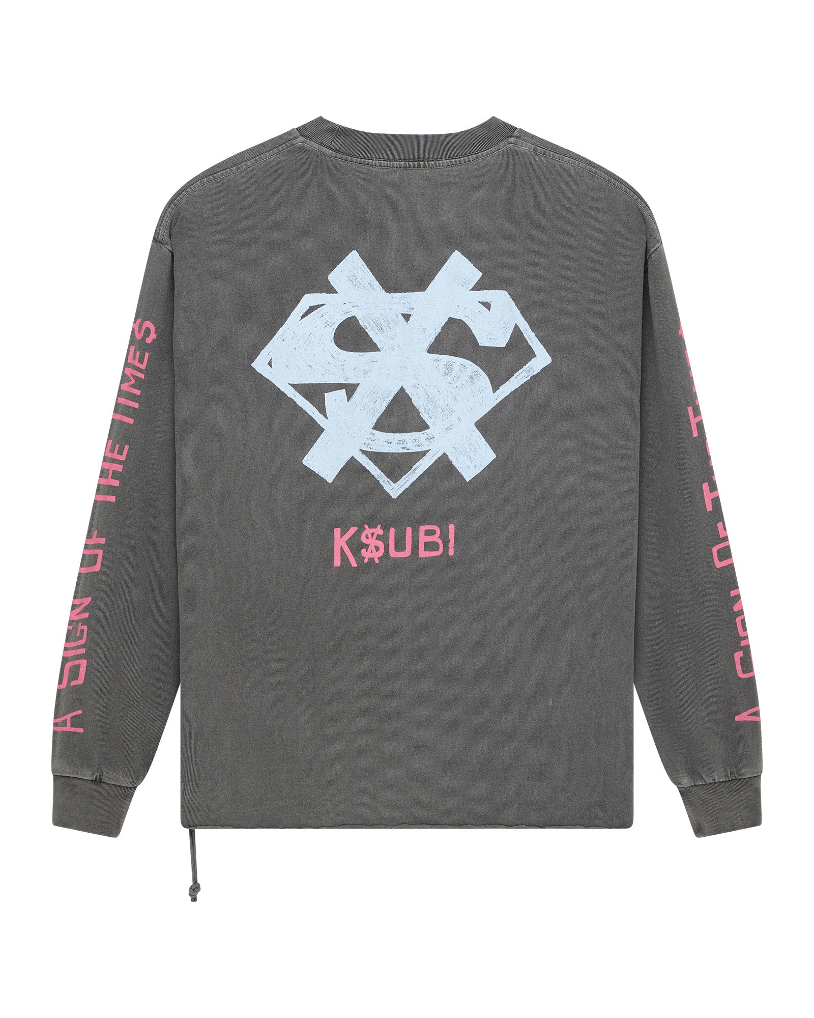 THE SIGN EKCESS LS TEE CHARCOAL