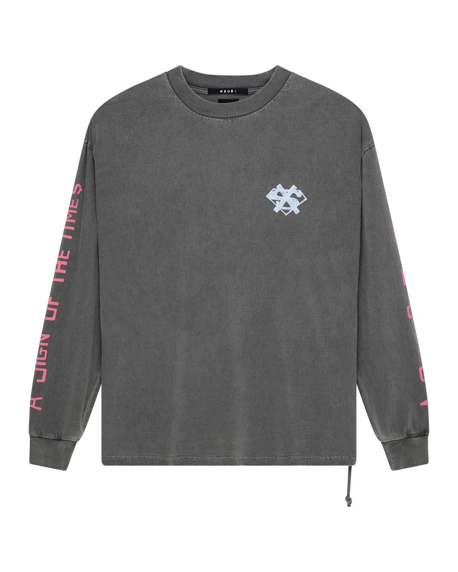 THE SIGN EKCESS LS TEE CHARCOAL