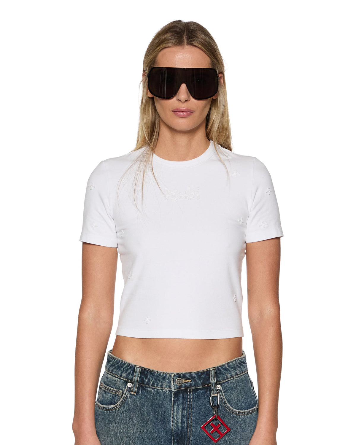 WOMENS 1999 PLUS BABY TEE WHITE TEES