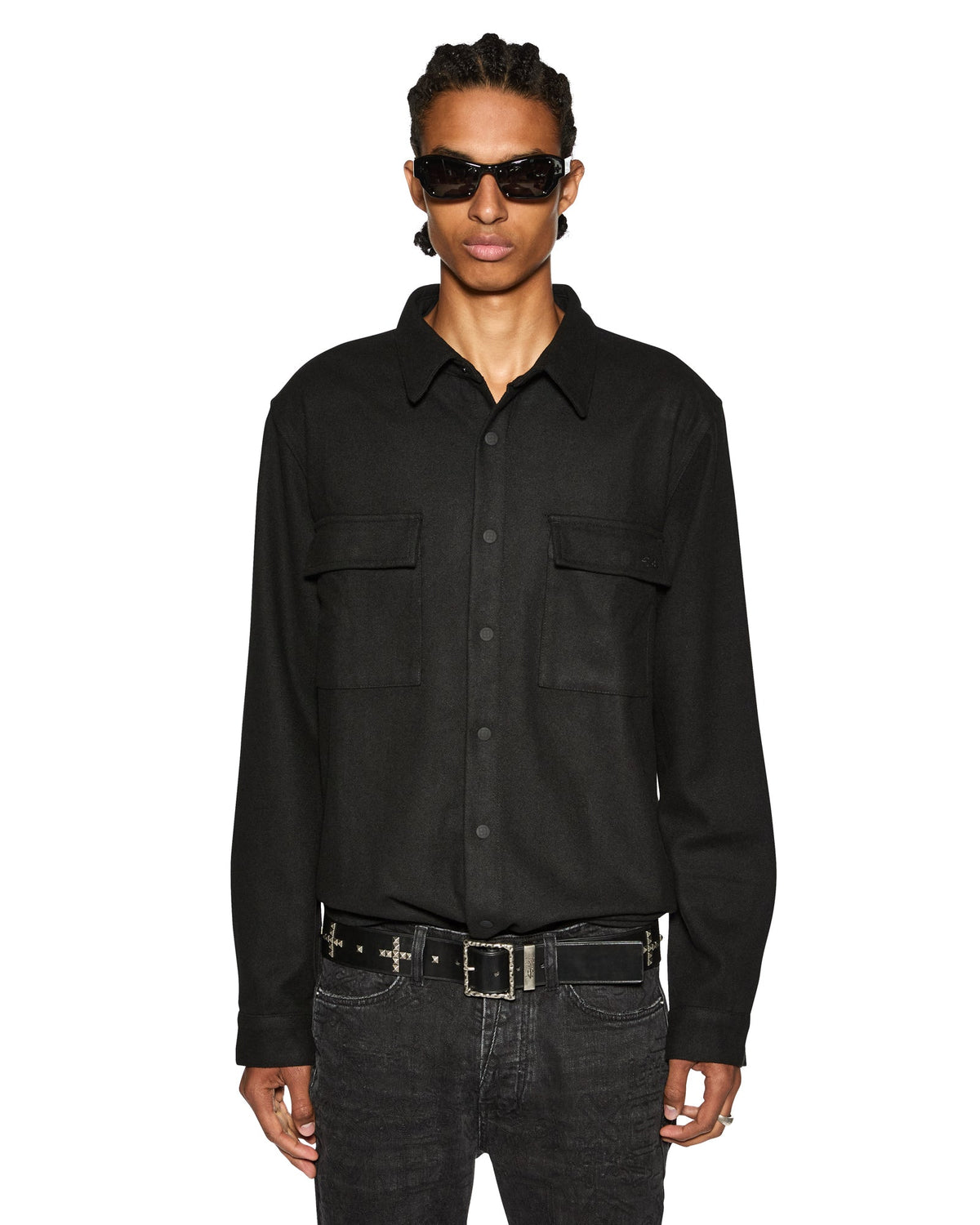 Mens 1999 Snakebite Ls Shirt Black Regular Shirts - Black