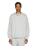 MENS 4 X 4 BIGGIE CREW GREY MARLE FLEECE