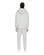 MENS 4 X 4 BIGGIE HOODIE GREY MARLE FLEECE