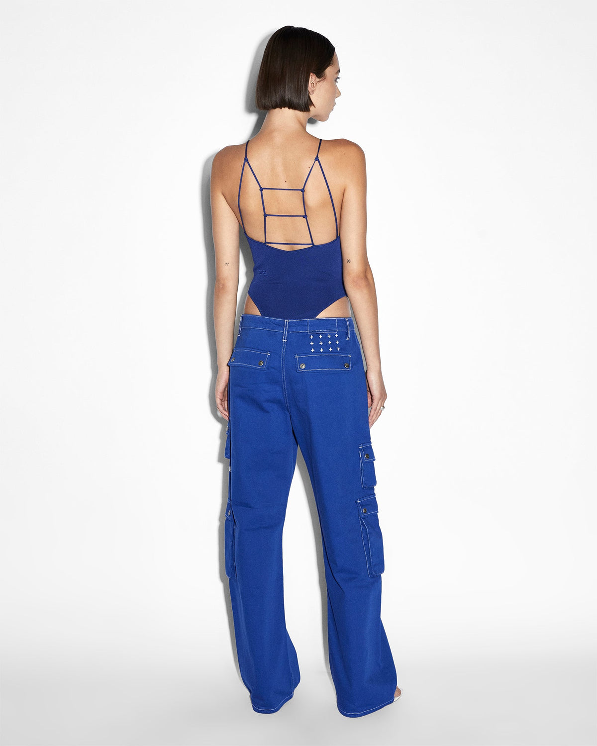 WOMENS UNTAMED BODYSUIT COBALT FASHION TOPS