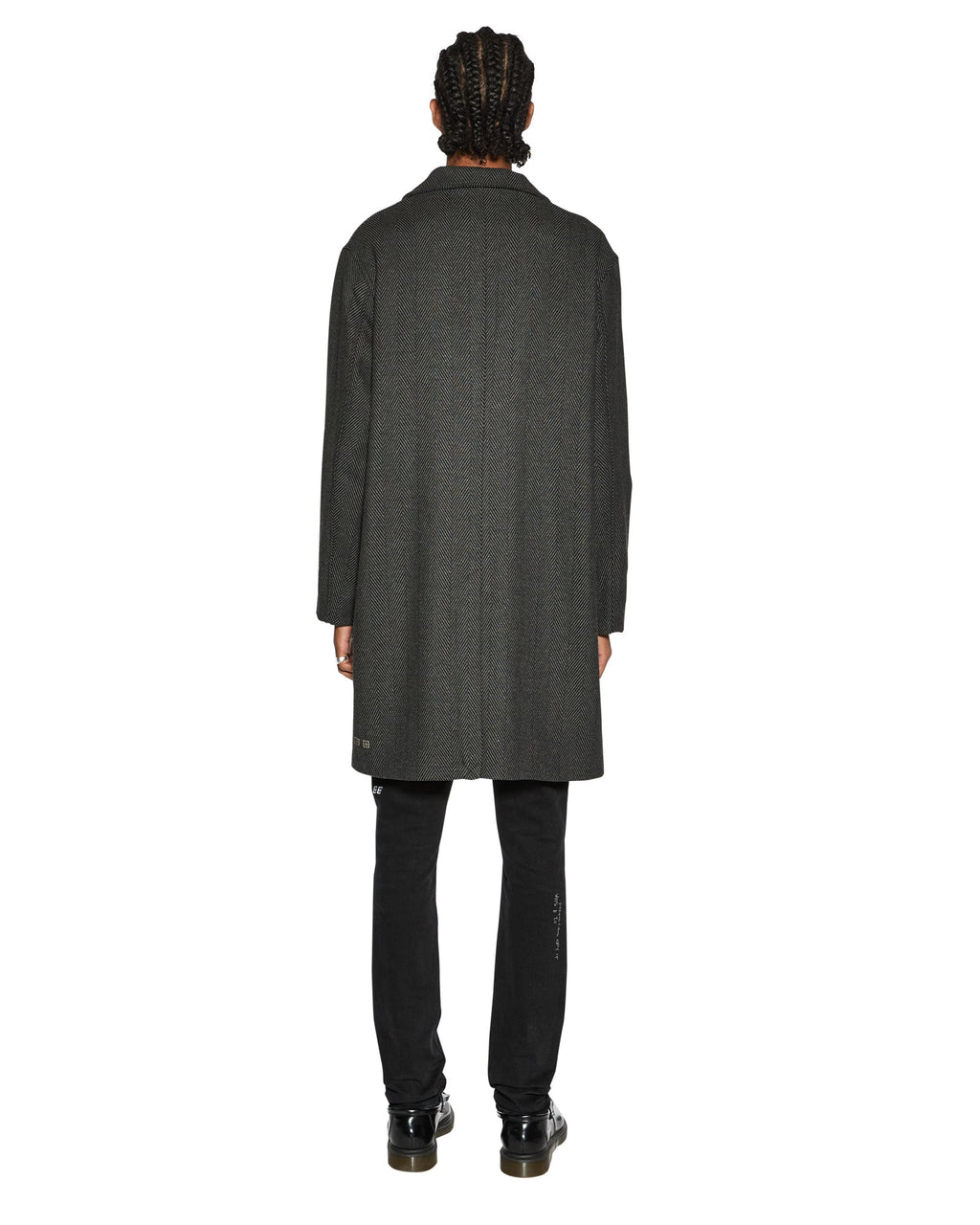 Mens Battery Coat Herringbone Regular Jackets - Grey