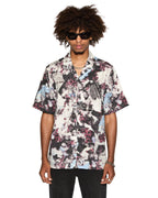 Mens Chop Up Resort Ss Shirt Multi Regular Shirts - Multi Colour