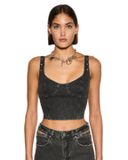 WOMENS DAUPHINE BUSTIER SHADOW FASHION TOPS