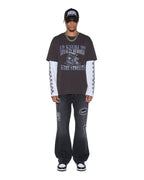 MENS ENGINE LS LAYER TEE FADED BLACK TEES