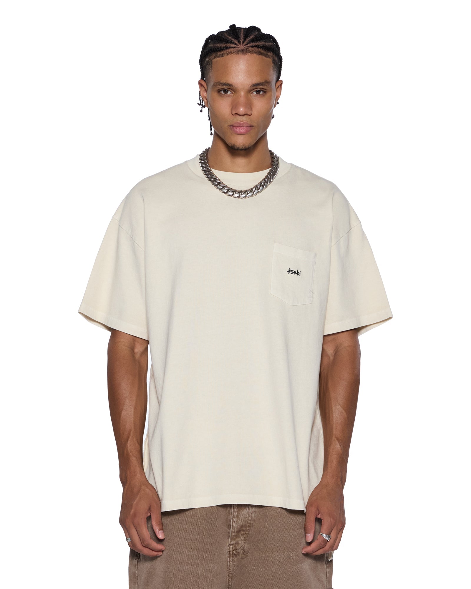 MENS  EST EKCESS POCKET SS TEE DESERT OVERSIZED TEES