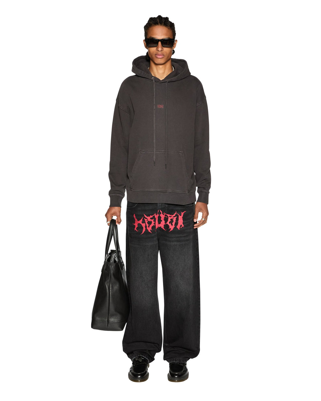 MENS MAXX SABBATH BLACK DENIM JEANS