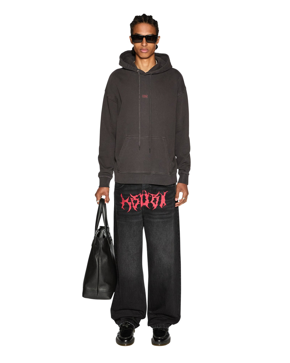 MENS MAXX SABBATH BLACK DENIM JEANS