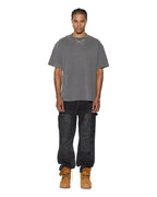 Mens Intruder Ekcess Ss Tee Charcoal Oversized Tees - Grey