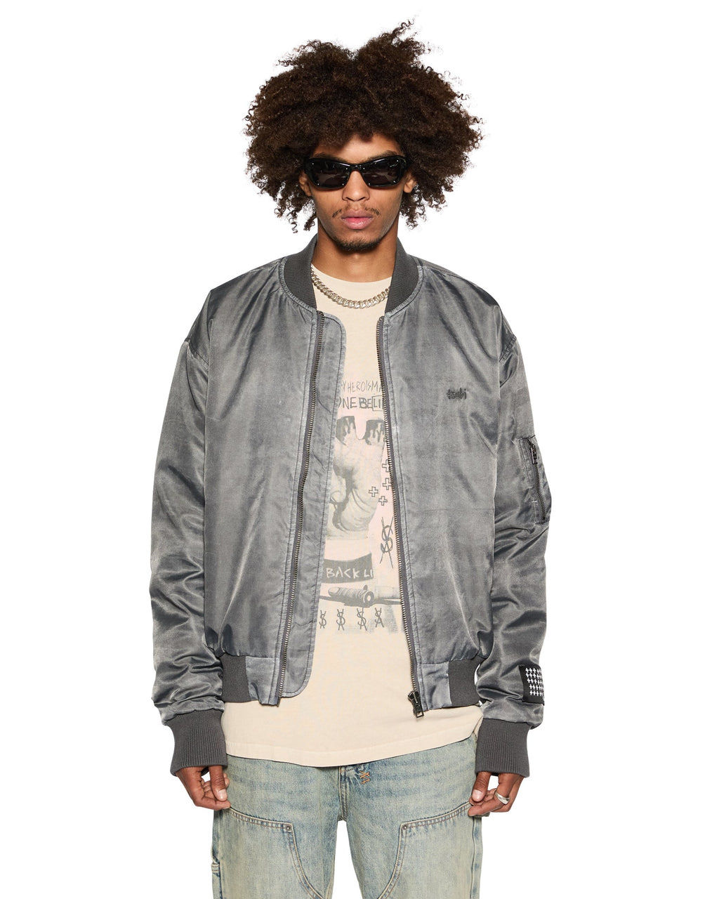 Mens Idols Ekcess Ls Tee Toner Oversized Tees - Tan
