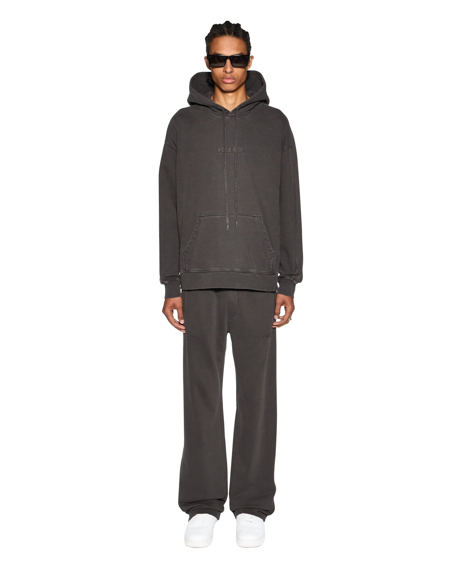 MENS  INVERSED SYNTHESIS PANT FADED BLACK RELAXED PANTS