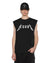 LINE UP EKCESS CUT OFF TEE JET BLACK