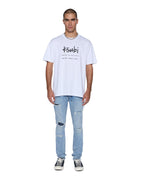 MENS PLATED BIGGIE SS TEE TRU WHITE TEES