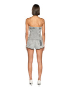 WOMENS RETRO BUSTIER DIME KRYSTAL FASHION TOPS