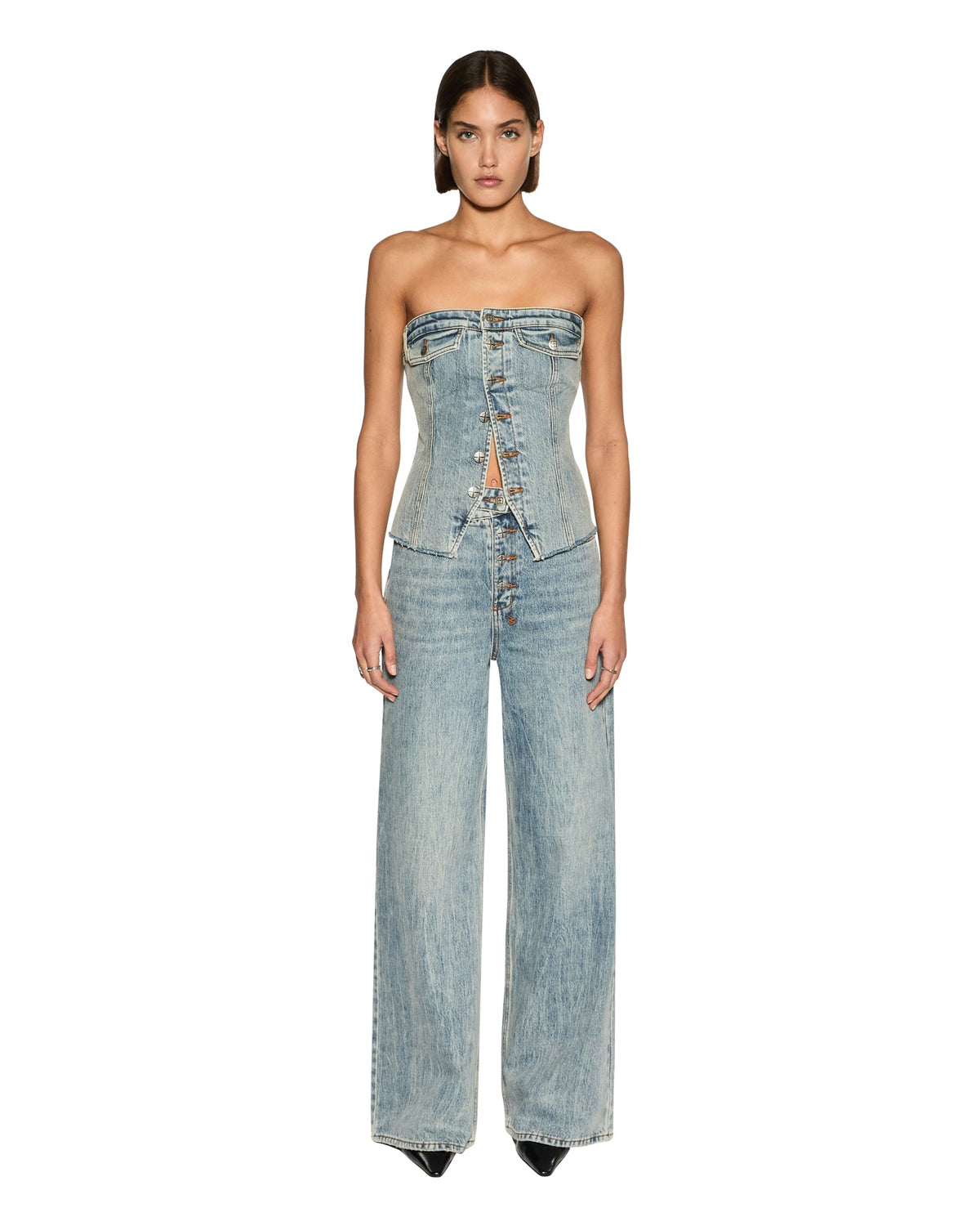 WOMENS RETRO BUSTIER YOUTH FASHION TOPS