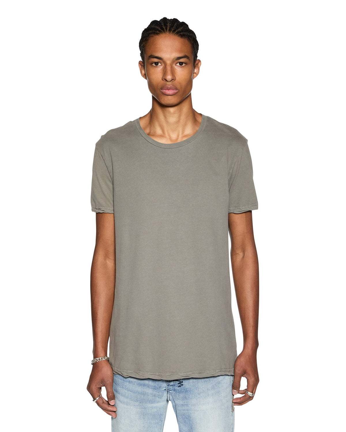 MENS SEEING LINES SS TEE VINTAGE GREY TEES