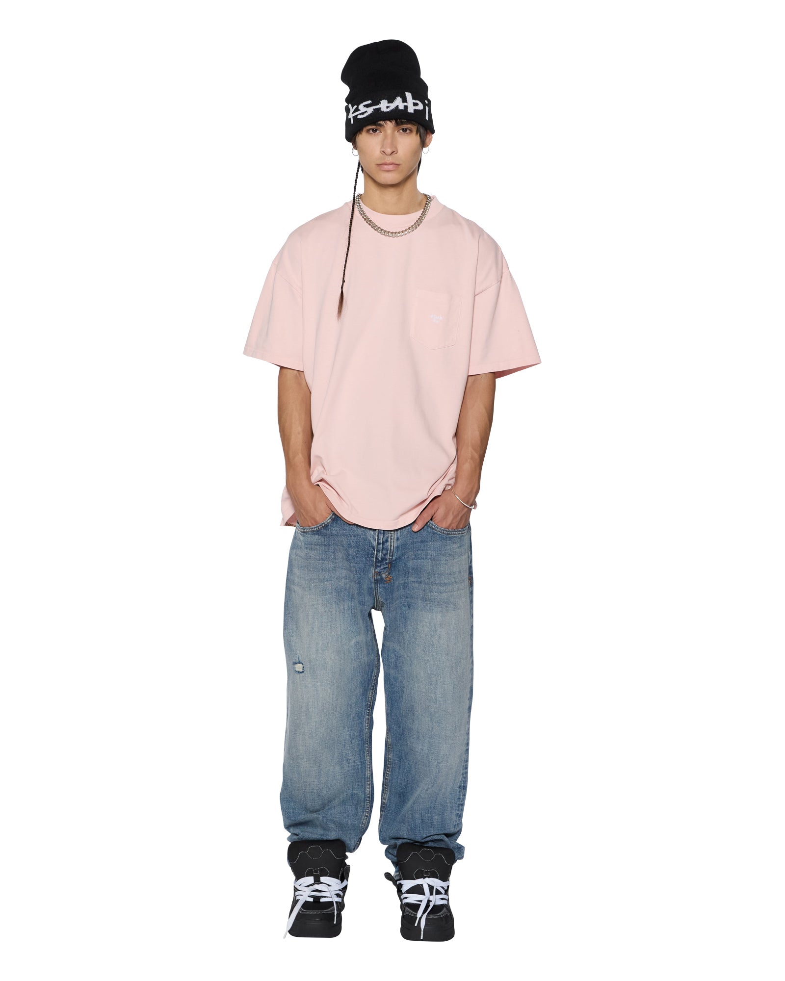 STAMP EKCESS POCKET SS TEE MAGNOLIA