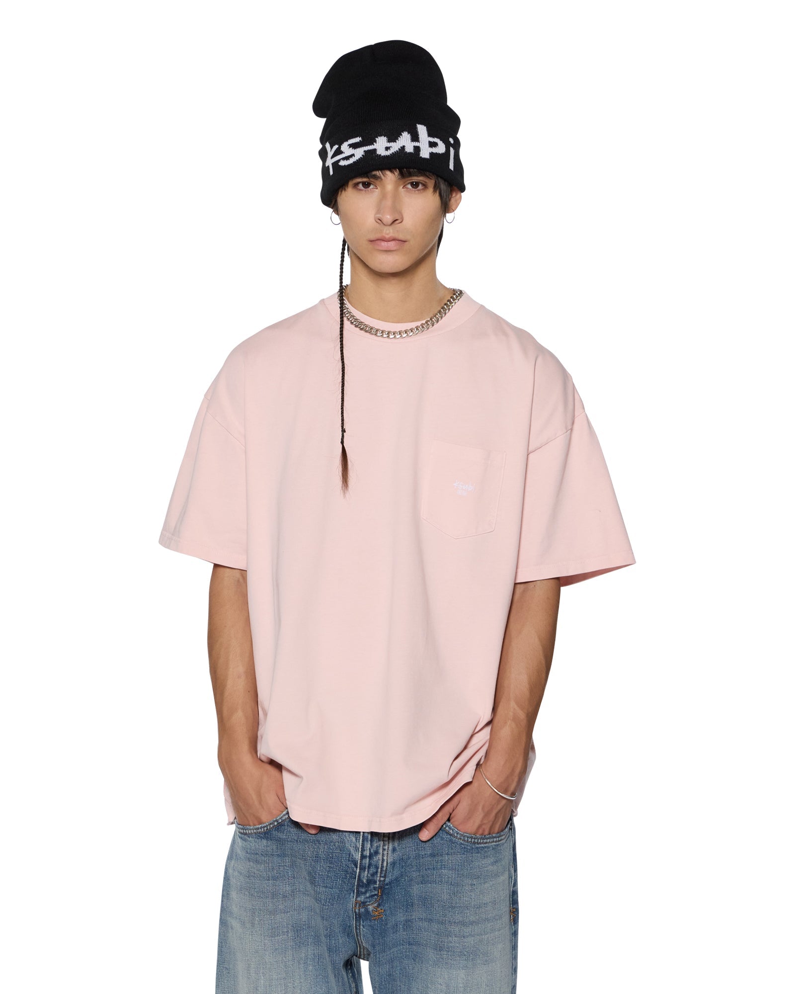 STAMP EKCESS POCKET SS TEE MAGNOLIA