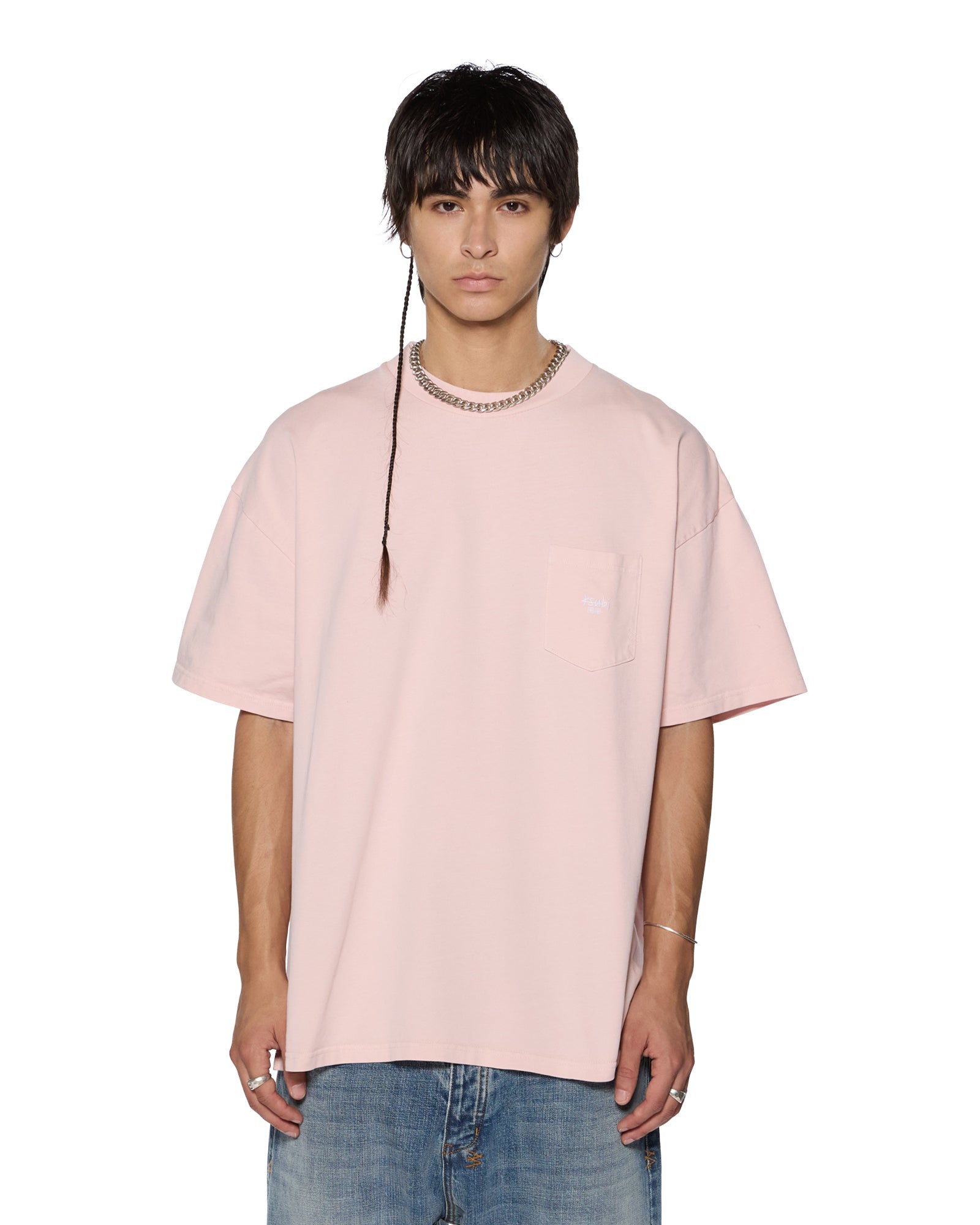 STAMP EKCESS POCKET SS TEE MAGNOLIA