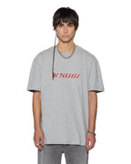 MENS STINGER BIGGIE SS TEE GREY MARLE TEES