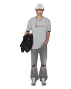 MENS STINGER BIGGIE SS TEE GREY MARLE TEES