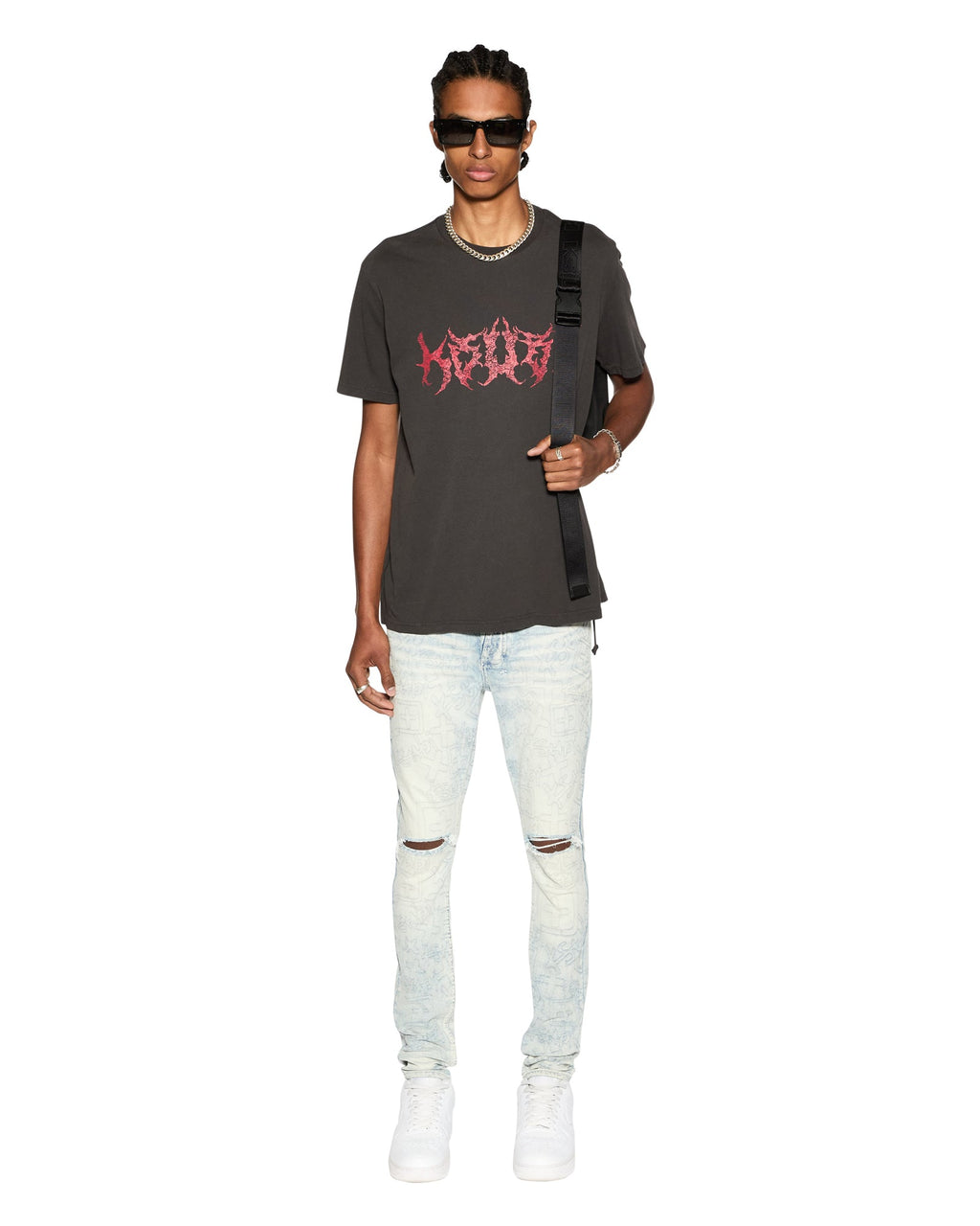 Mens Van Winkle Stencil Legacy Skinny Denim Jeans - Denim