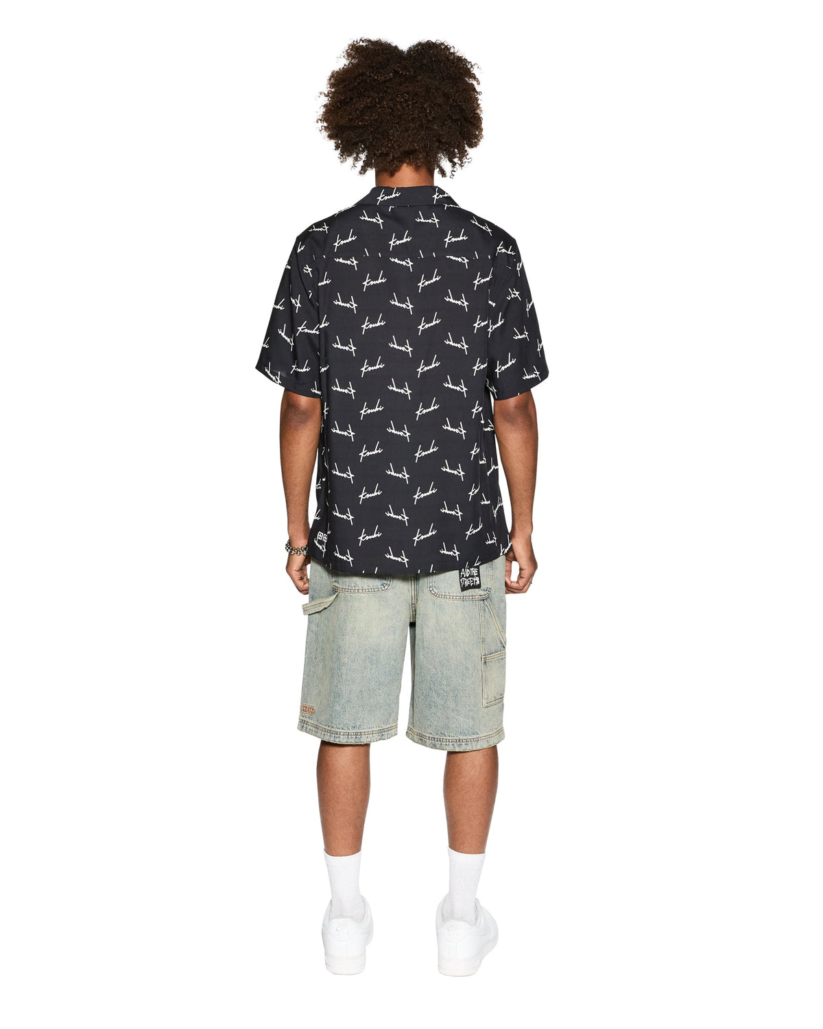 MENS SKRIPT RESORT SS SHIRT BLACK SHIRTS