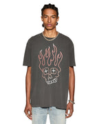 MENS SKULL BIGGIE SS TEE FADED BLACK TEES