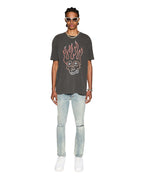 MENS SKULL BIGGIE SS TEE FADED BLACK TEES