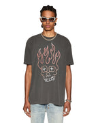 MENS SKULL BIGGIE SS TEE FADED BLACK TEES