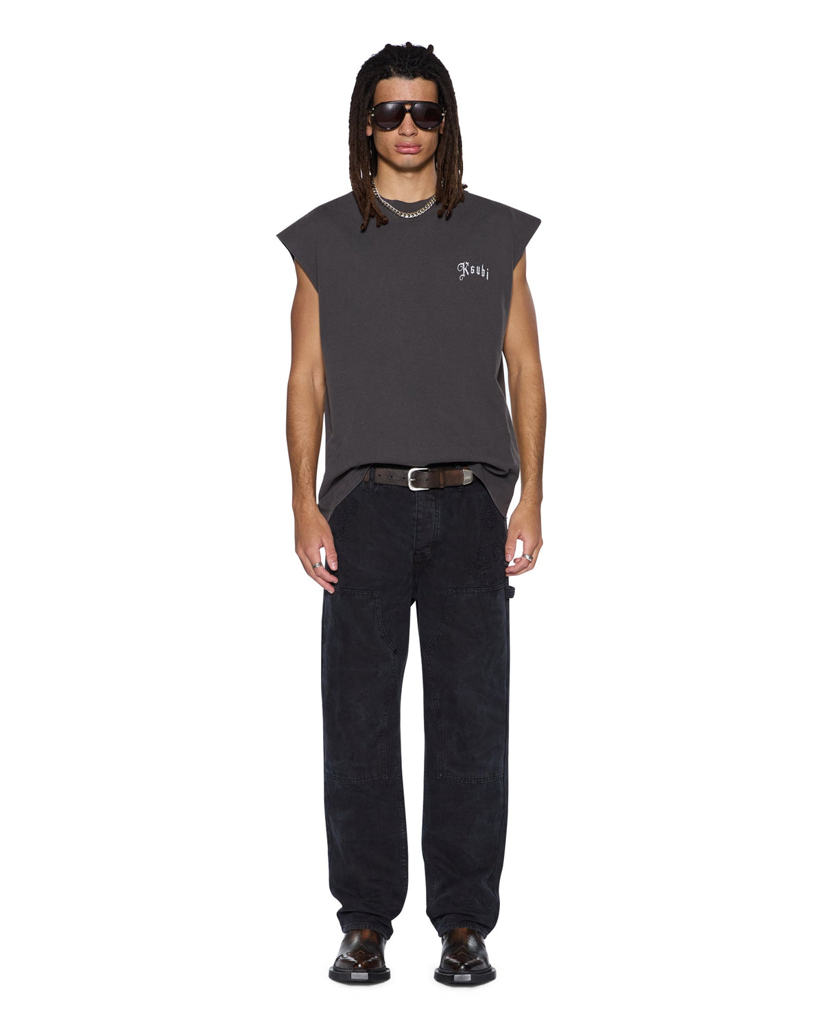 MENS MAXX OPERATOR PANT TORQUED BLACK DENIM JEANS