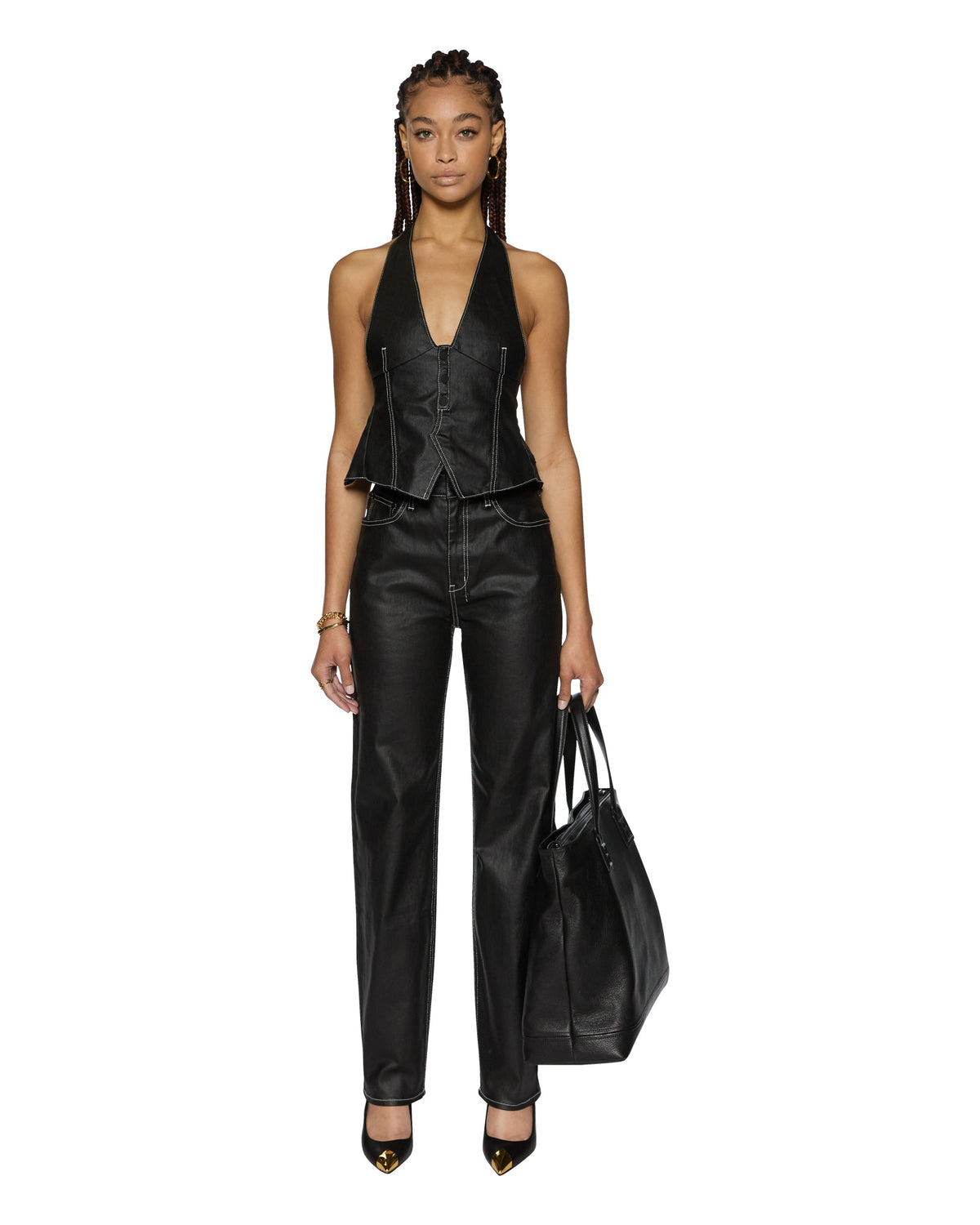 WOMENS VALENTINA HALTER TOP SLICKER FASHION TOPS