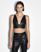 WOMENS APEX BRALETTE BLACK FASHION TOPS