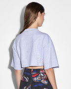 Womens Ksubi X P.e Nation Bodysuit Grey Marle Oversized Fashion Tops - Grey